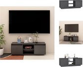 vidaXL TV-meubel - Massief grenenhout - 110 x 30 x 40 cm - Grijs - Kast
