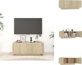 vidaXL TV-meubel Hifi - 100 x 35 x 40 cm - Sonoma eiken - Montage vereist - Kast