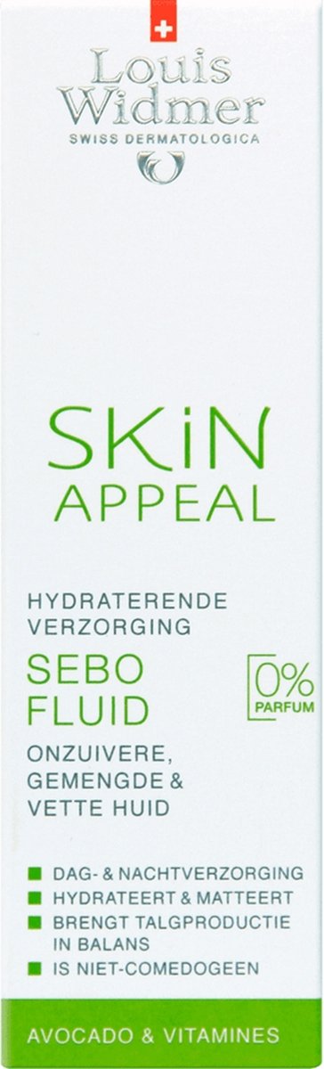 Louis Widmer Dagcrème Skin Appeal Sebo Fluid Zonder Parfum