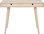 24Designs Amelie Bureau 2-Laden - B100 X D45 X H74 - Eiken White Wash