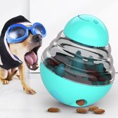 Hondenpuzzel waar brokken uitkomen ook geschikt voor katten en andere dieren - Blauw - Hervulbaar - Honden speelgoed - Hondenspeeltje - Kattenspeeltje - Voerbal