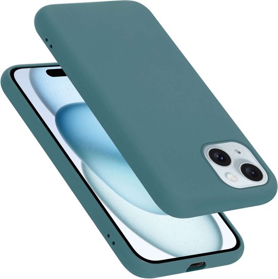 Coque Cadorabo pour Apple iPhone 15 en VERT LIQUIDE - Housse de protection en silicone TPU flexible Case Cover