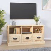 vidaXL Tv-kast Sonoma Eiken - 100 x 35 x 50 cm - Duurzaam bewerkt hout - Kast