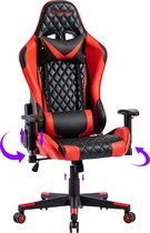 FOXSPORT Chaise de jeu - E- Sports - Chaise de bureau de Gaming avec oreiller cervical et coussin de dossier réglable - Hauteur d'assise réglable - Chaise de joueur ergonomique - Noir x Gris - Chaise de joueur - Chaise d'ordinateur - Chaise pivotante