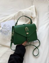 Handtas - Yehwang - Schoudertas - Tas - Groen - Trendy - PU leer