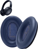 Mix Media oorkussens geschikt voor Bose QC 45 / QC SE - Koptelefoon oorkussens geschikt voor Bose Quietcomfort 45 blauw
