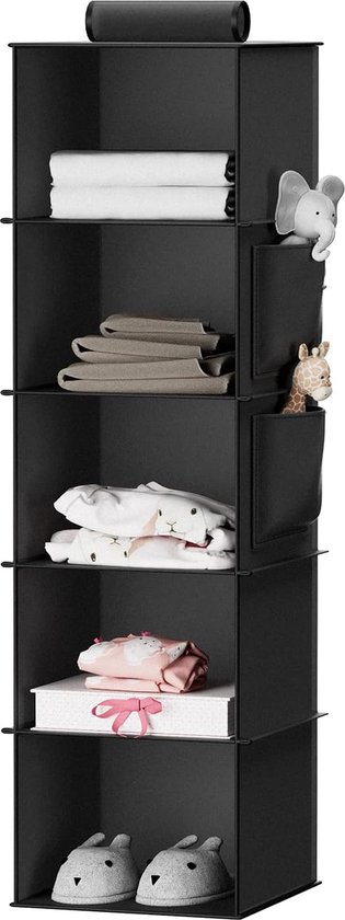 Organisateur De Chaussures 16 Paires - 44x44x29 Cm, Gris - Compartiments Réglables, Couvercle Transparent - 6