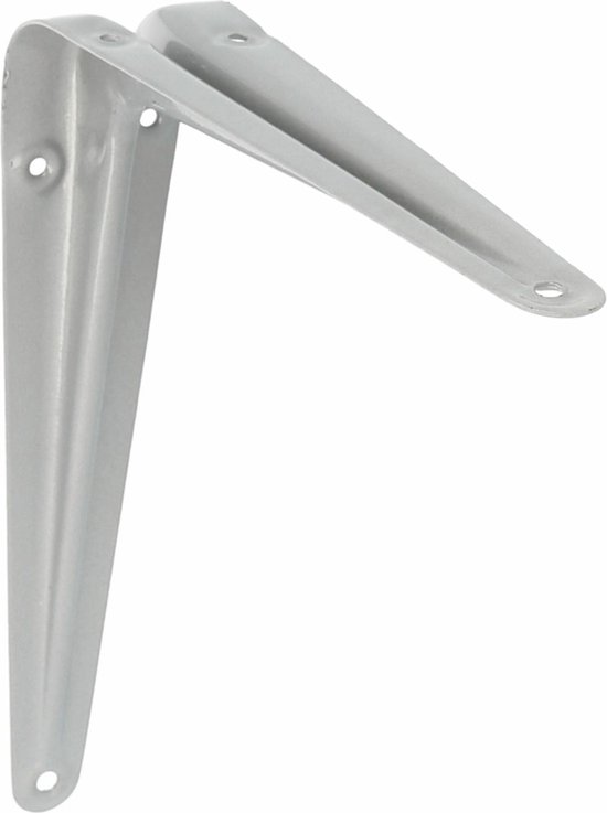Opklapbare plankdrager 50,8 cm, heavy-duty planksteun van roestvrij staal voor wandmontage, geschikt voor ruimtebesparende doe-het-zelf werkbank, inclusief bevestigingsschroeven, 2 stuks