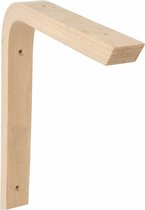 AMIG Plankdrager/planksteun van hout - lichtbruin - H200 x B150 mm - boekenplank steunen