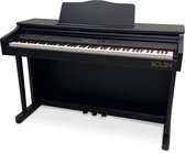 Bolan CP-2 piano numérique noir - piano de maison avec mobilier - piano débutant - piano électrique 88 touches - piano avec de nombreux sons et accompagnement rythmique