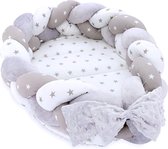 Baby Cocoon Bumper Reiswieg 100% katoen Anti-allergisch - babynestje \ Warm nest baby 75x45 cm