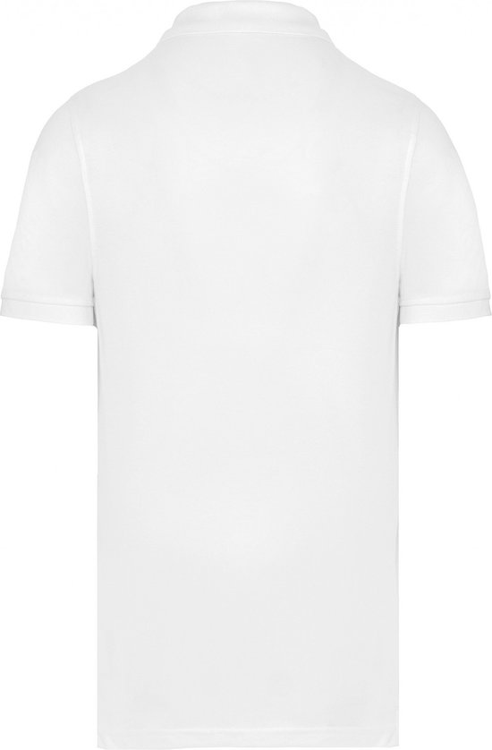 Polo Heren 4XL WK. Designed To Work Kraag met knopen Korte mouw White 65% Polyester, 35% Katoen