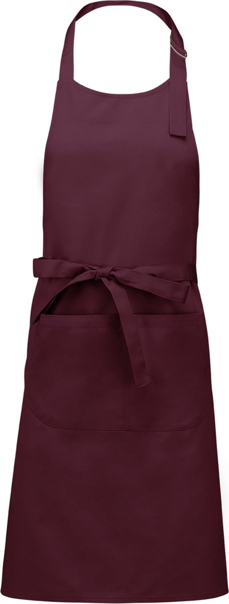 Kariban Schort van Polykatoen met zak K890 - Wine - One size