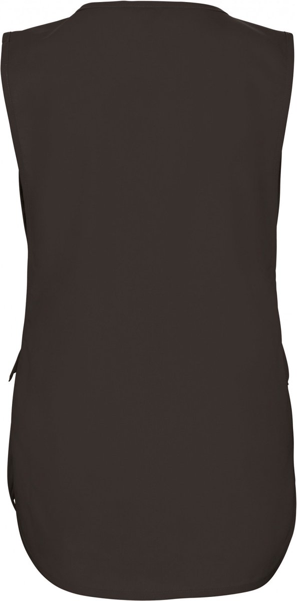 Schort/Tuniek/Werkblouse Dames XXL/3XL Kariban Chocolate 65% Polyester, 35% Katoen