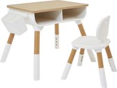 Table et chaise réglables en hauteur Scandi pour enfants