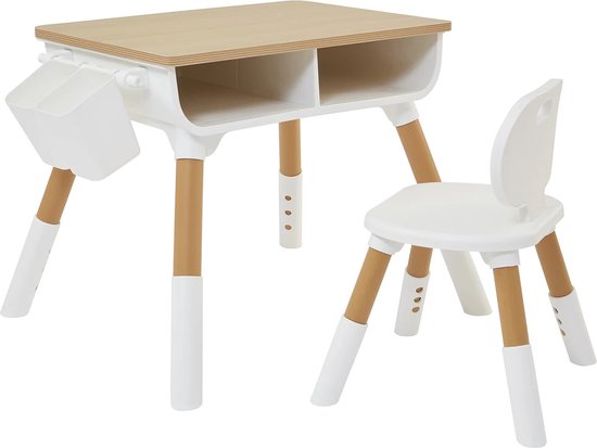 Scandi in hoogte verstelbare tafel en stoel voor kinderen