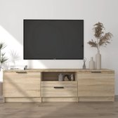 vidaXL Tv-meubel 140x35x40 - Sonoma eiken - Praktisch materiaal - Kast