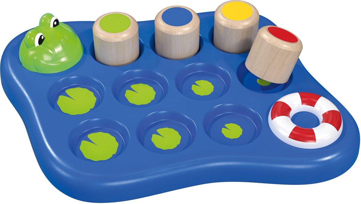 Geluidenspel kikker - Speelgoed - Motoriek speelgoed - Houten speelgoed - Houten Motoriekspeelgoed - Playtive - VI Online Products