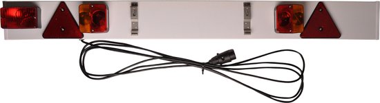 Lichtbalk voor aanhanger met 8 meter kabel - 122 cm - 7 polig