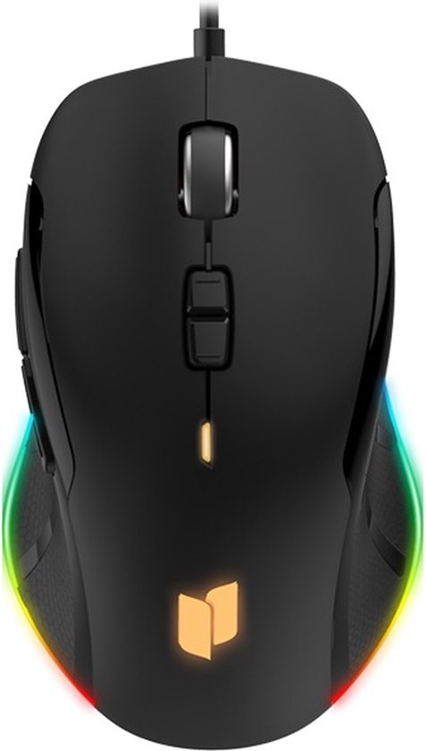 Gaming muis met RGB LED verlichting - 1.5 Meter kabel - computermuis - Game muis - tot 6400 DPI | Zwart G536E