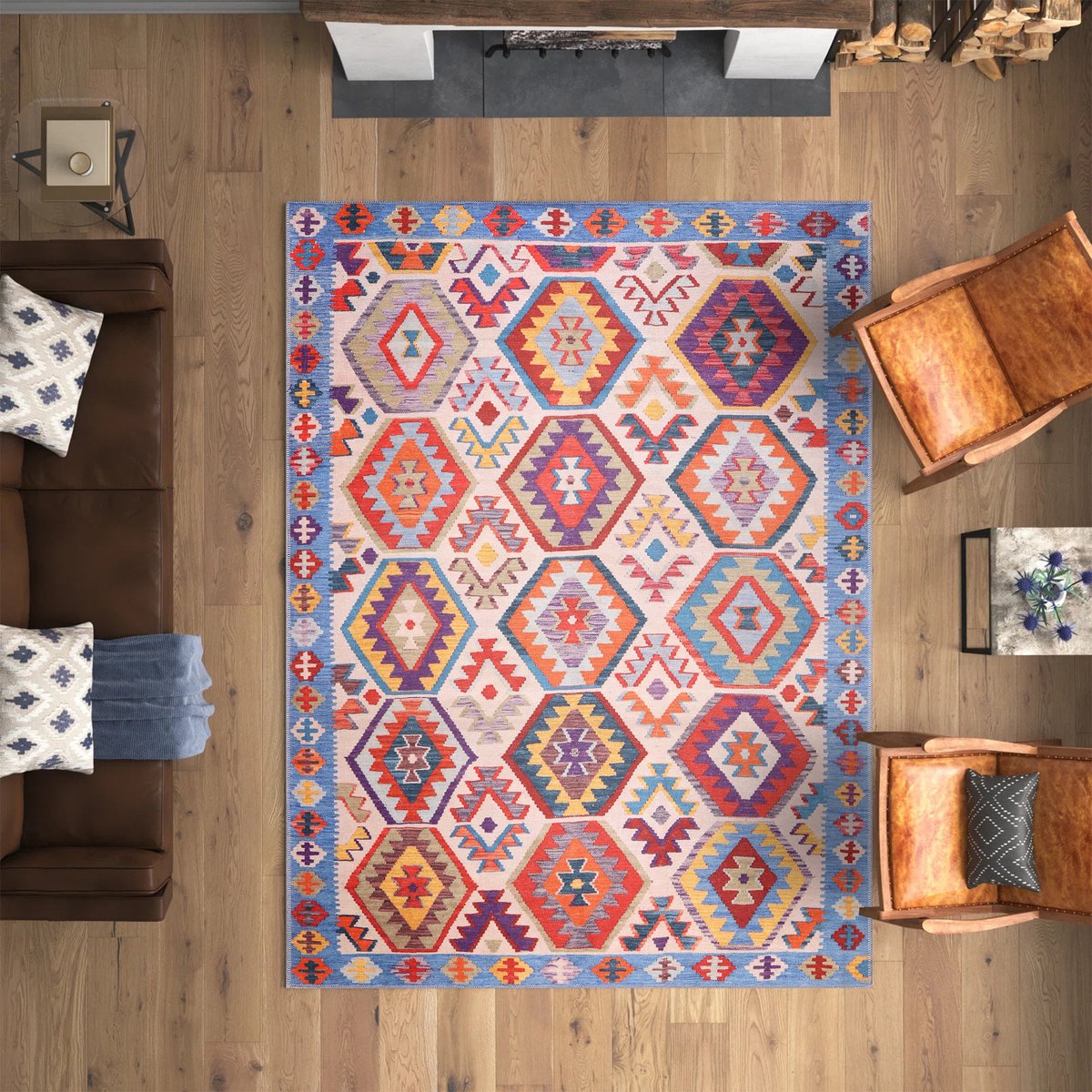Tapijt - vloerkleed Perzisch - Oosters klassiek bloemen - rood - 230x160 cm - Tapijten / Vloerkleden Tapijt - vloerkleed Perzisch - Oosters klassiek bloemen - rood - 230x160 cm - Tapijten / Vloerkleden
