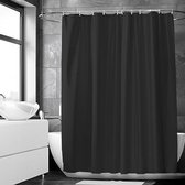 Douchegordijn Wasbaar - Douchegordijn Textiel - Zwart - 180x200 CM