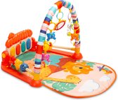 Baby Gym Piano Mat — Cartoon Zoo — Animal — Infant Musical Activity Center — Speelmat