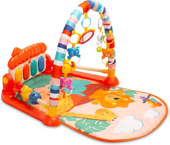 Video's over Wat is QS Hoge Kwaliteit Baby Kinderen Educatieve Leerzame Draagbare Zachte Baby Muzikale Speelgoed Plastic Vouwbare Pedalen Piano Baby Kruidende Slaap Fitness Speelmat Speelgoed