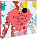 OMY - My Body plus stickers - kleurplaat XXL voor jong en oud
