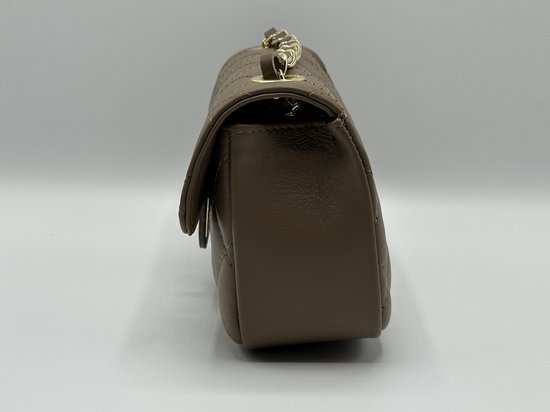 Borse in Pelle Crossbody Tas Dames Echt Leer Avondtasje Bruin