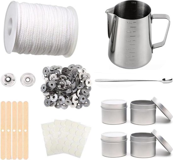 Cadeau Set Met Handleiding JOYBOY Kaarsenmaakset - Complete DIY Kit Met Potjes, Was & Accessoires Zelf Kaarsen Maken Pakket Cadeau Set Met Handleiding JOYBOY Kaarsenmaakset - Complete DIY Kit Met Potjes, Was & Accessoires Zelf Kaarsen Maken Pakket