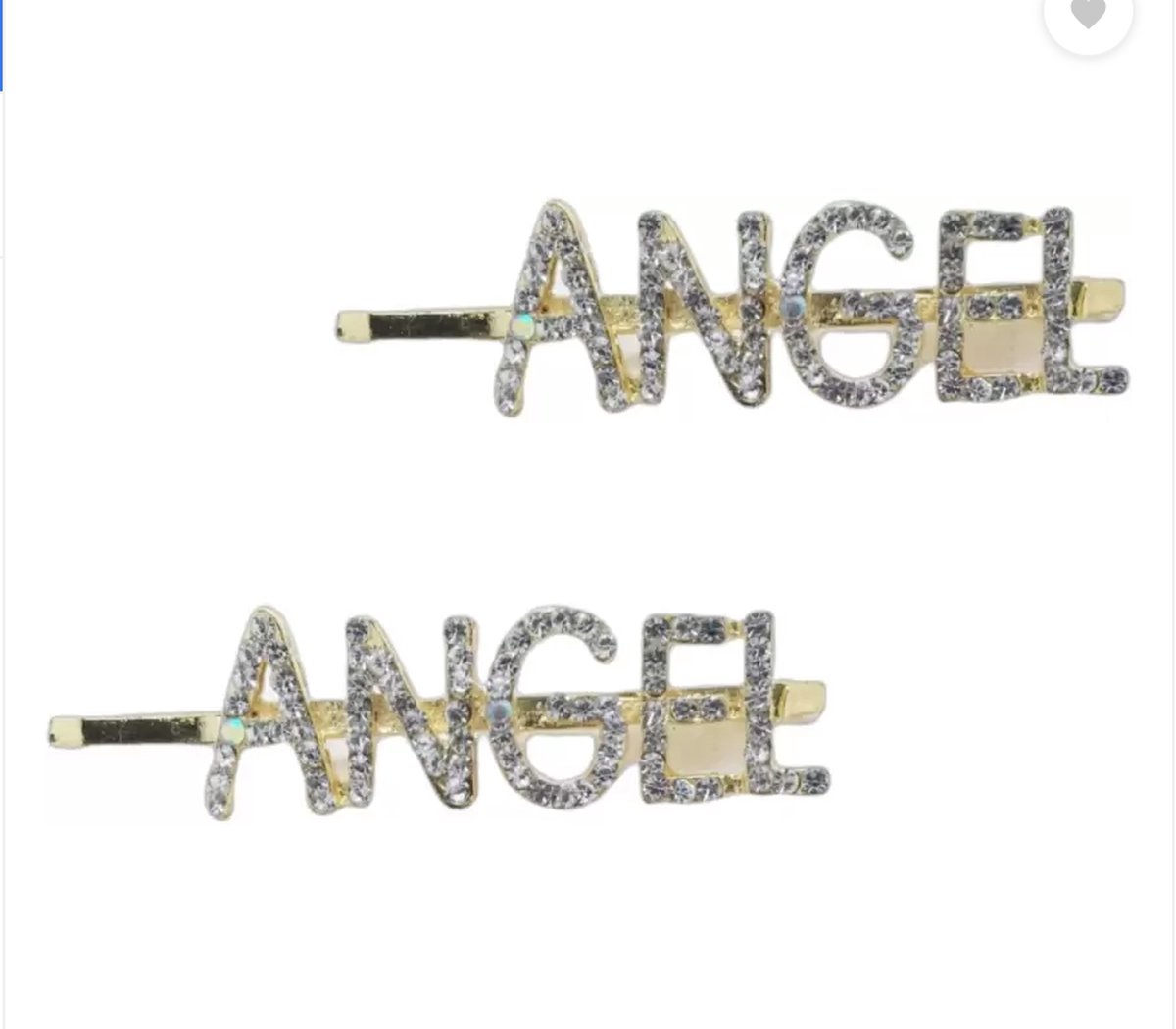 Miss Ponytails - Gouden Haarpin met kristallen - Angel - Haaraccessoires - Hair accessories
