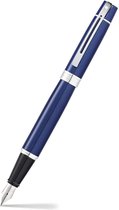 Sheaffer vulpen - 300 E9341 - F - Glossy blue chrome plated - SF-E0934143