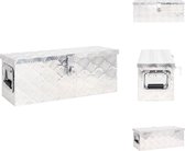 vidaXL Aluminium Opbergbox - 60 x 23.5 x 23 cm - Roestbestendig - Ruime binnenruimte - Gereedschapskoffer