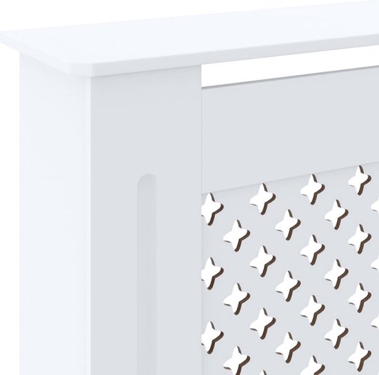 vidaXL Radiatorombouw 205x21,5x83,5 cm bewerkt hout gerookt eikenkleur, radiator ombouw, radiator bekleding, ombouw radiator, verwarming ombouw