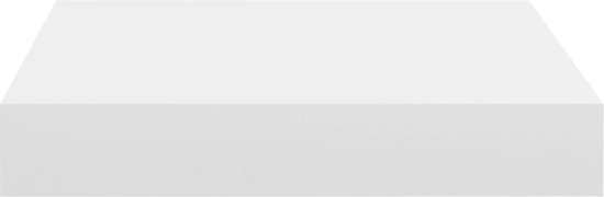 vidaXL Étagères murales Trendy - Set de 4 - MDF - Métal - 23x23,5x3,8 cm - Wit - Support mural