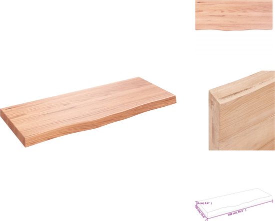 Wandplank Ambachtelijk eiken 30 x 25 x 30 cm Bewerkt hout