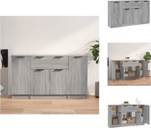 vidaXL Dressoir - Grijs Sonoma Eiken - 30 x 30 x 70 cm - Met deur - Keukenkast