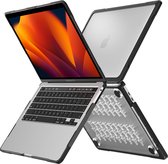 Case2go - Hoes voor Macbook Pro 13 Inch (2016-2022) - 360 Bescherming - Hard cover - Transparant