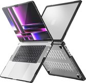 Case2go - Coque pour Macbook Pro 16 pouces (2021 & 2023) - Protection 360 - Hardcase - Transparent