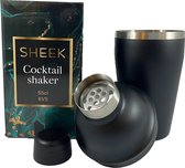 Fjesta Cocktail Shaker – Cocktailshaker – 55cl – Zwart – RVS