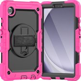 Case2Go - Hoes geschikt voor Samsung Galaxy Tab A9 (2023) - Strap B Case - Roze