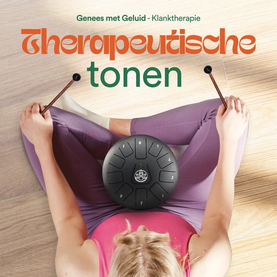 Ohana Drums® Handpan 20 cm Onyx Zwart - Tongue drum - Klankschaal - 11 noten –Hang drum - Yoga Drum - Lotus Tong - Steeldrum - Muziekinstrument voor kinderen - Percussie-instrumenten van Ohana Drums — afbeelding 5