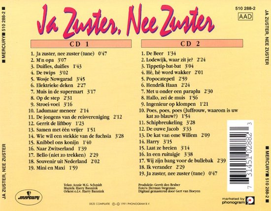 Ja Zuster Nee Zuster, various artists | CD (album) | Muziek | bol