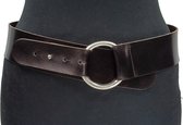 Thimbly Belts Heupriem brons - heren en dames riem - 5.5 cm breed - Brons - Echt Leer - Taille: 95cm - Totale lengte riem: 110cm