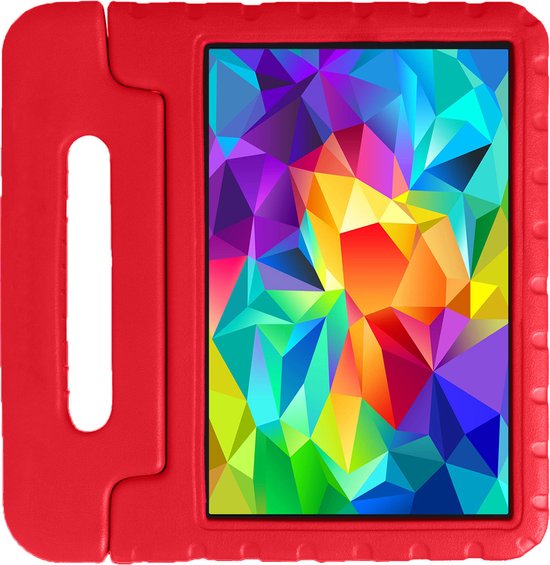 Hoes Geschikt voor Samsung Galaxy Tab A 10.1 2019 Hoes Kinder Hoesje Kids Case Kinderhoes Shockproof - Hoesje Geschikt voor Samsung Tab A 10.1 2019 Hoesje Kidscase - Rood