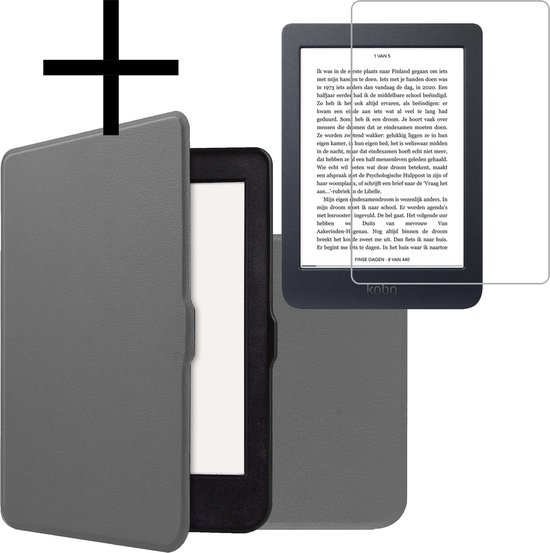 Hoesje voor Kobo Nia 6 Model: N306 E-reader PU-lederen hoes Kobo N306 klassieke luxe mode smart cover met Auto Sleep/Wake (blauw