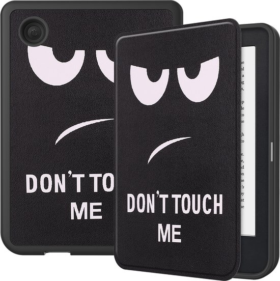 Hoesje Geschikt voor Kobo Clara 2E Hoes Bescherm Hoesje Case Sleep Cover Met Screenprotector - Hoes Geschikt voor Kobo Clara 2E Hoesje - Don't Touch Me van Hoesje  — afbeelding 4