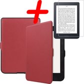 Étui adapté pour Kobo Nia Case Bookcase Cover Case avec protecteur d'écran - Kobo Nia Sleepcover - Rouge foncé