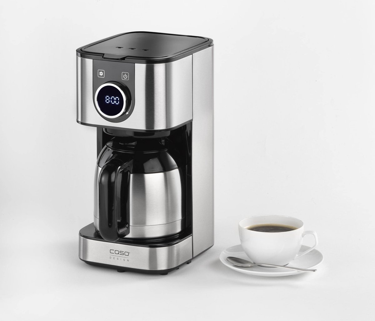 Cafetière - Caso - Design Selection C 10 Thermo - Verseuse isolée - Système anti-gouttes - Programmable - Maison